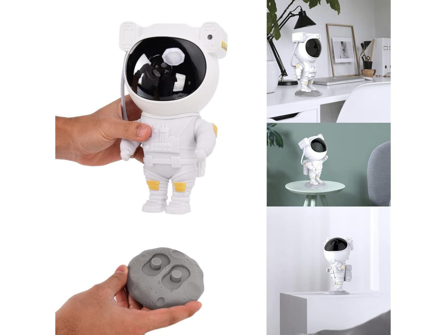 Projektor światła gwiazd led astronuta kosmonauta lampka nocna +pilot