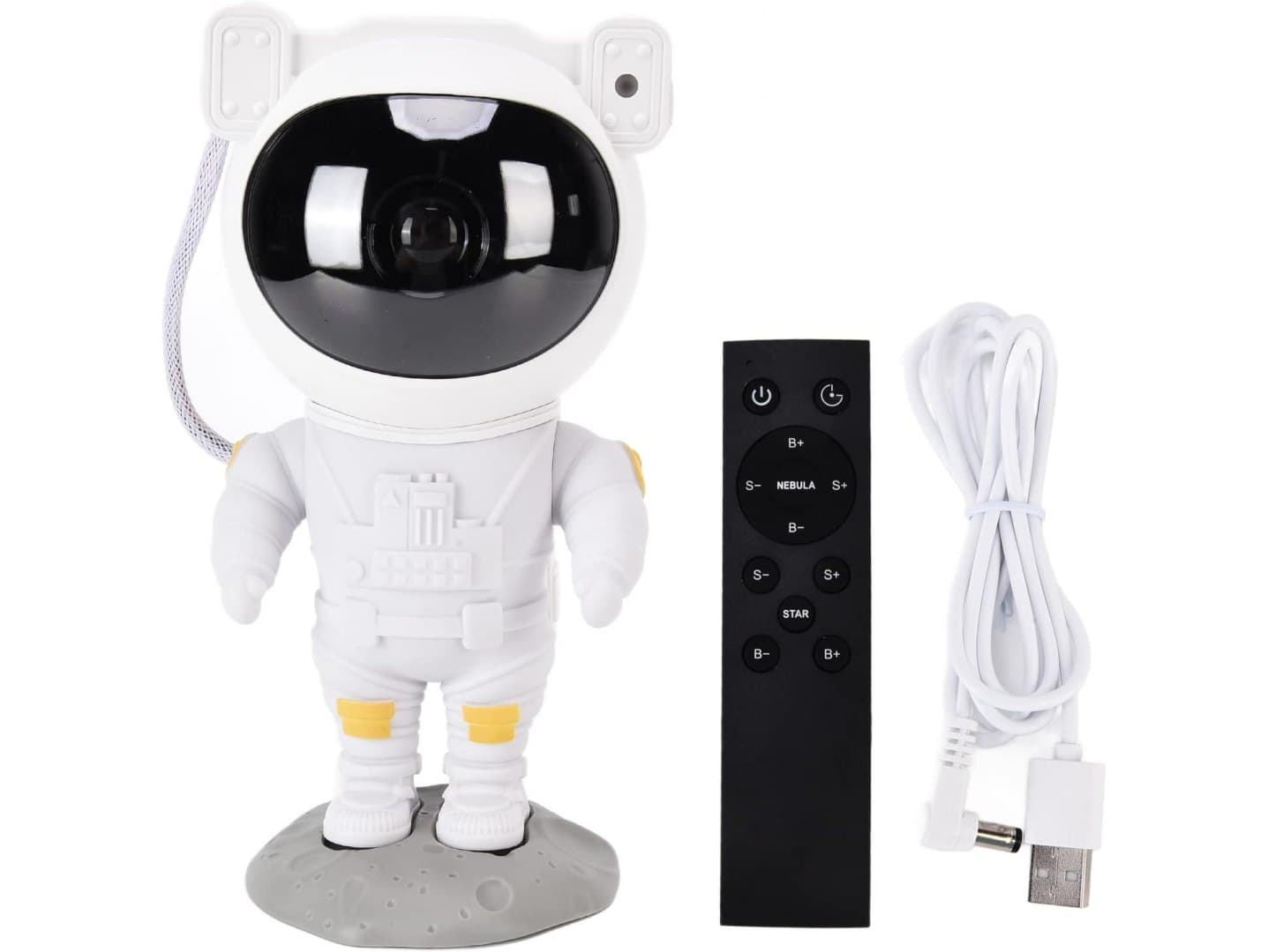 Projektor światła gwiazd led astronuta kosmonauta lampka nocna +pilot