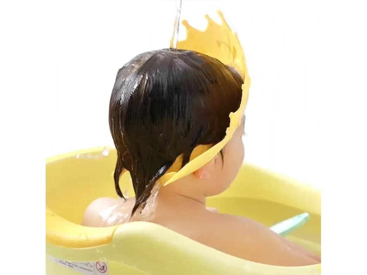 Rondo kąpielowe do mycia włosów głowy dla dzieci daszek korona dziecka