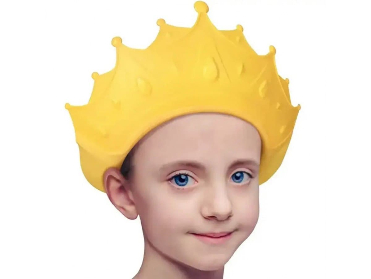 Rondo kąpielowe do mycia włosów głowy dla dzieci daszek korona dziecka