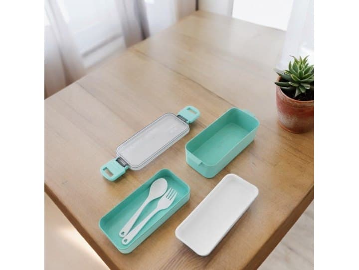 Śniadaniówka lunch box pojemnik na jedzenie 750ml ze sztućcami